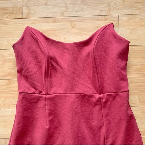 Superdown Zarah Strapless High Slit Dress Sexy Romantic Date Night Sz Medium - Picture 4 of 10